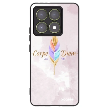 Picasee silikonowe czarne etui na Xiaomi 14T - Carpe Diem