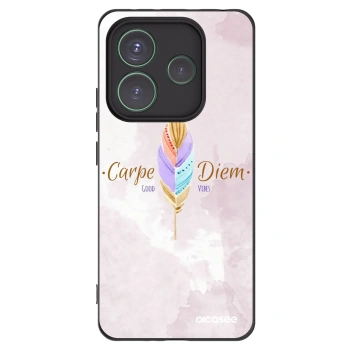 Picasee silikonowe czarne etui na Xiaomi Redmi Note 14 5G - Carpe Diem