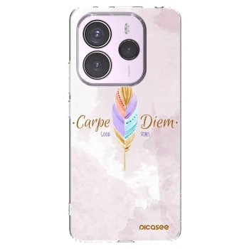 Picasee silikonowe przeźroczyste etui na Xiaomi Redmi Note 14 5G - Carpe Diem