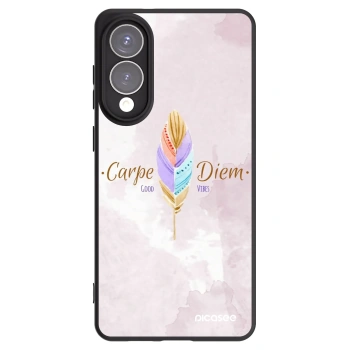 Picasee silikonowe czarne etui na Samsung Galaxy S25 Edge 5G - Carpe Diem