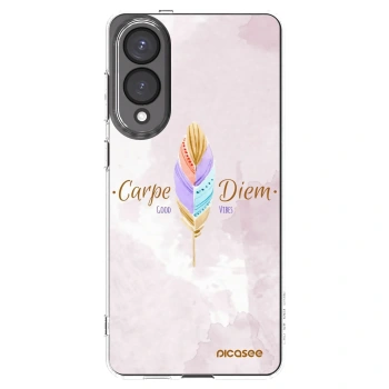 Picasee silikonowe przeźroczyste etui na Samsung Galaxy S25 Edge 5G - Carpe Diem