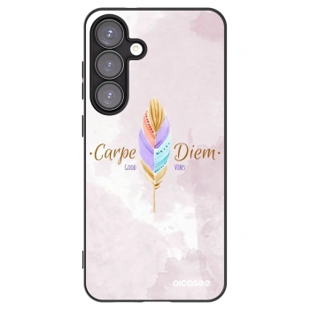 Picasee silikonowe czarne etui na Samsung Galaxy S25+ 5G - Carpe Diem