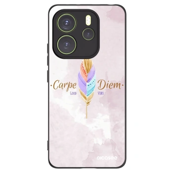 Picasee silikonowe czarne etui na Xiaomi Redmi Note 14 4G - Carpe Diem