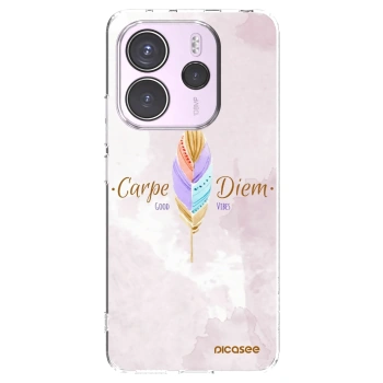 Picasee silikonowe przeźroczyste etui na Xiaomi Redmi Note 14 4G - Carpe Diem