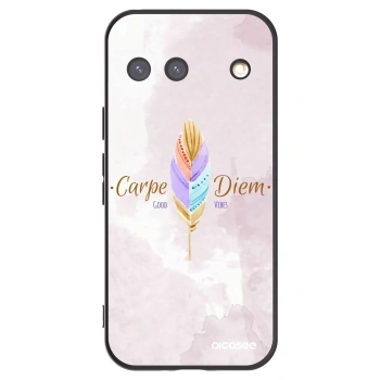 Picasee silikonowe czarne etui na Google Pixel 9 - Carpe Diem