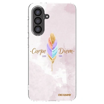 Picasee silikonowe przeźroczyste etui na Samsung Galaxy A36 5G - Carpe Diem