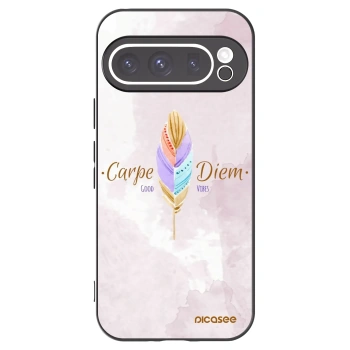 Picasee silikonowe czarne etui na Google Pixel 9 Pro - Carpe Diem
