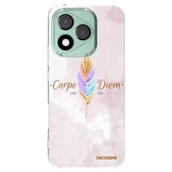 Picasee silikonowe przeźroczyste etui na Honor 400 Lite 5G - Carpe Diem