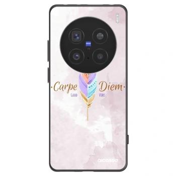 Picasee silikonowe czarne etui na Vivo X200 Pro - Carpe Diem