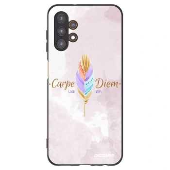 Picasee silikonowe czarne etui na Samsung Galaxy A13 5G - Carpe Diem