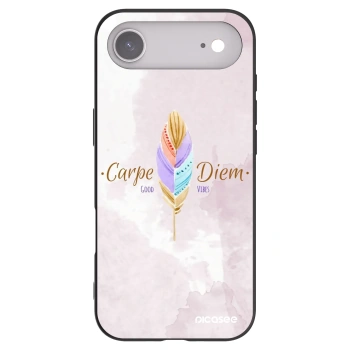 Picasee silikonowe czarne etui na Apple iPhone Air - Carpe Diem