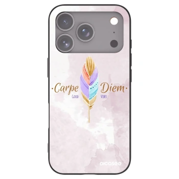 Picasee silikonowe czarne etui na Apple iPhone 17 Pro - Carpe Diem