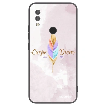 Picasee silikonowe czarne etui na Xiaomi Redmi 7 - Carpe Diem