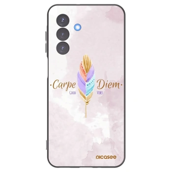 Picasee silikonowe czarne etui na Samsung Galaxy A17 5G - Carpe Diem