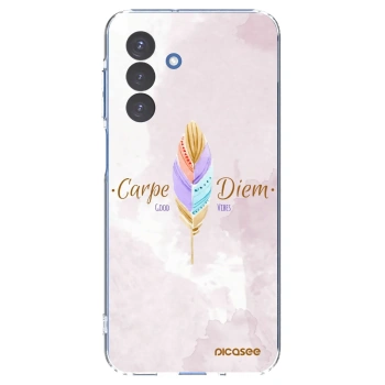 Picasee silikonowe przeźroczyste etui na Samsung Galaxy A17 5G - Carpe Diem