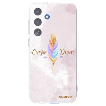 Picasee silikonowe przeźroczyste etui na Samsung Galaxy S25 FE 5G - Carpe Diem