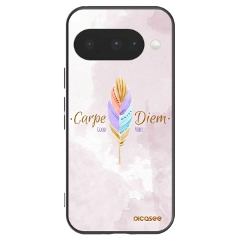 Picasee silikonowe czarne etui na Google Pixel 10 - Carpe Diem