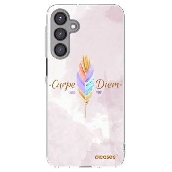 Picasee silikonowe przeźroczyste etui na Samsung Galaxy A16 4G - Carpe Diem