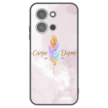 Picasee silikonowe czarne etui na Xiaomi Redmi 15C 5G - Carpe Diem