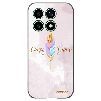 Picasee silikonowe czarne etui na Xiaomi 17 - Carpe Diem