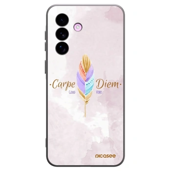 Picasee silikonowe czarne etui na Samsung Galaxy A57 5G - Carpe Diem