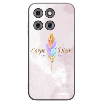 Picasee silikonowe czarne etui na Motorola Moto G77 - Carpe Diem