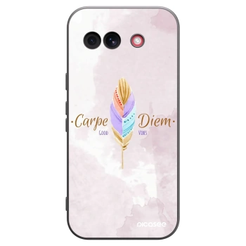 Picasee silikonowe czarne etui na Google Pixel 10a - Carpe Diem