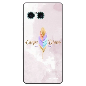 Picasee silikonowe czarne etui na Sony Xperia 10 VII - Carpe Diem