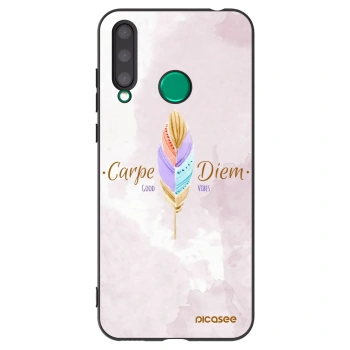 Picasee silikonowe czarne etui na Honor 20 Lite - Carpe Diem