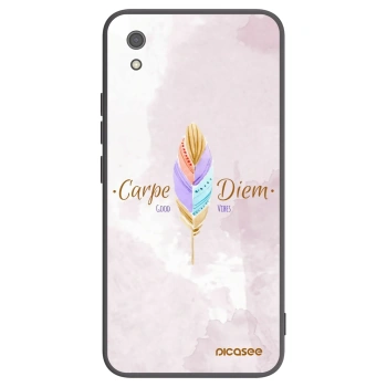 Picasee silikonowe czarne etui na Xiaomi Redmi 7A - Carpe Diem