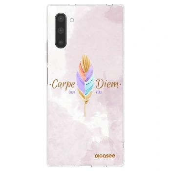 Picasee silikonowe przeźroczyste etui na Samsung Galaxy Note 10 N970F - Carpe Diem