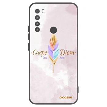 Picasee silikonowe czarne etui na Xiaomi Redmi Note 8 - Carpe Diem