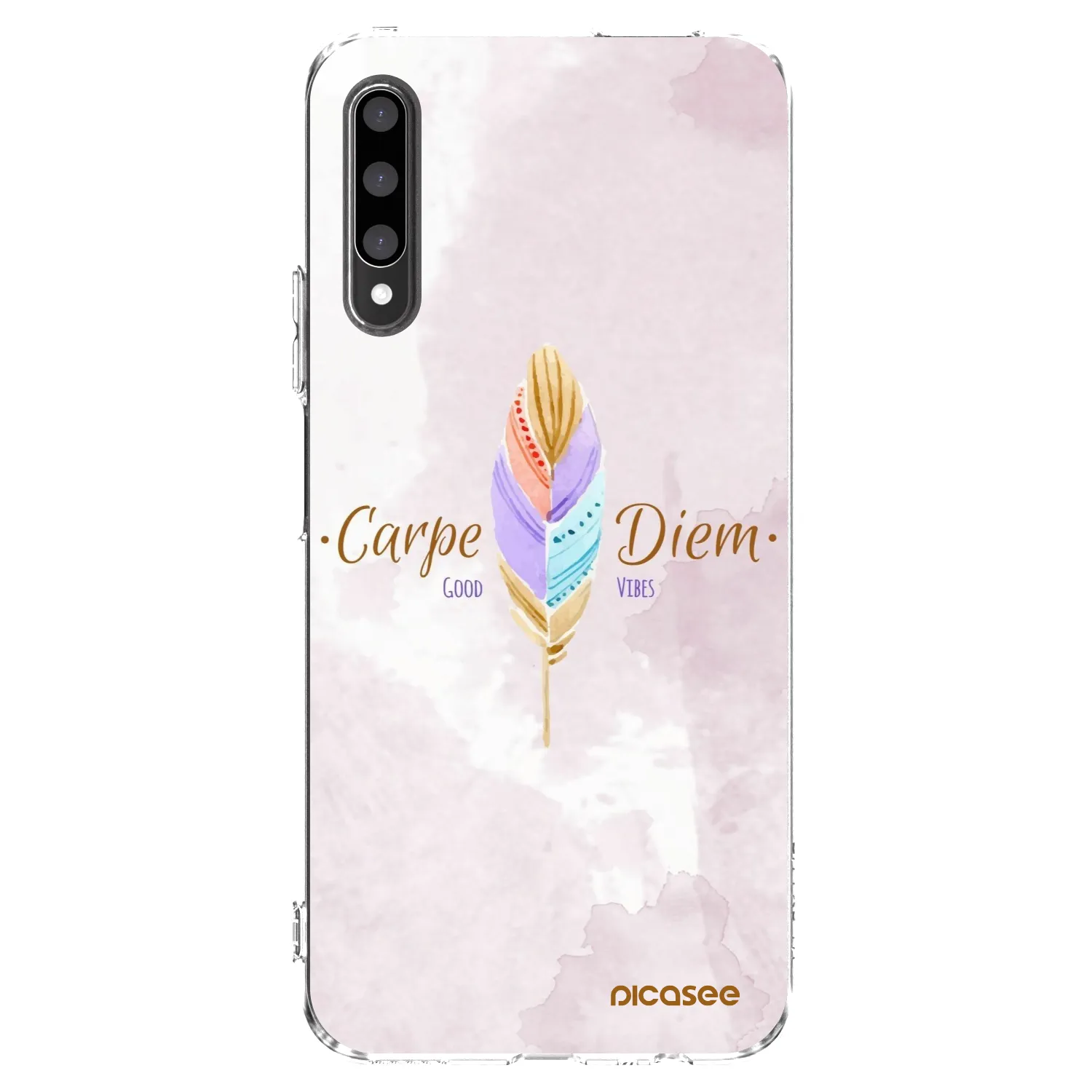 Picasee silikonowe przeźroczyste etui na Honor 9X Pro - Carpe Diem