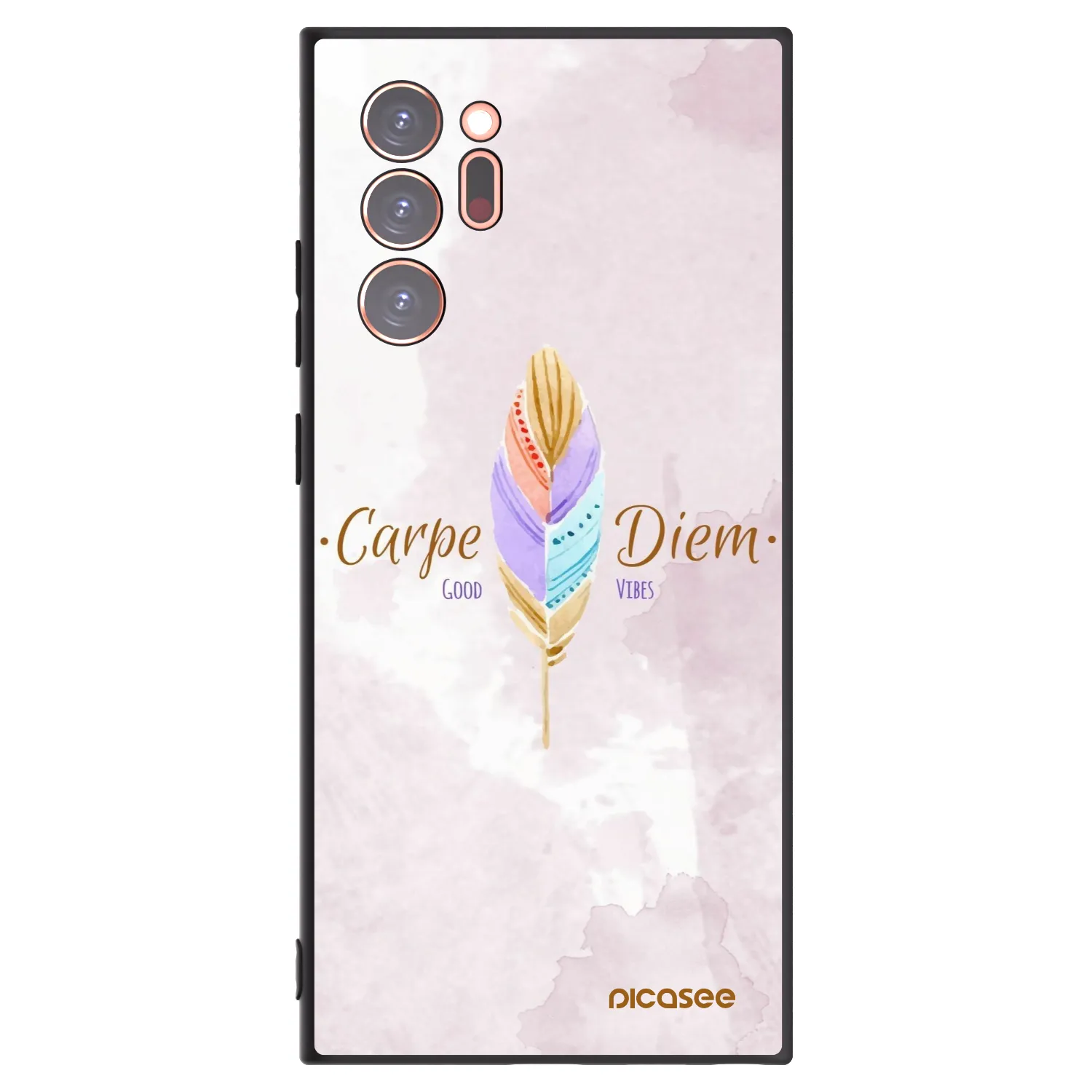 Picasee silikonowe czarne etui na Samsung Galaxy Note 20 Ultra - Carpe Diem