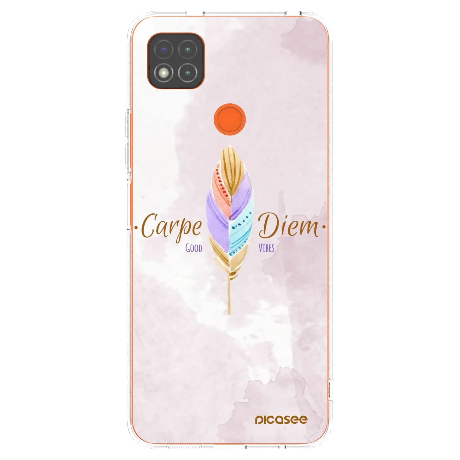 Picasee silikonowe przeźroczyste etui na Xiaomi Redmi 9C - Carpe Diem