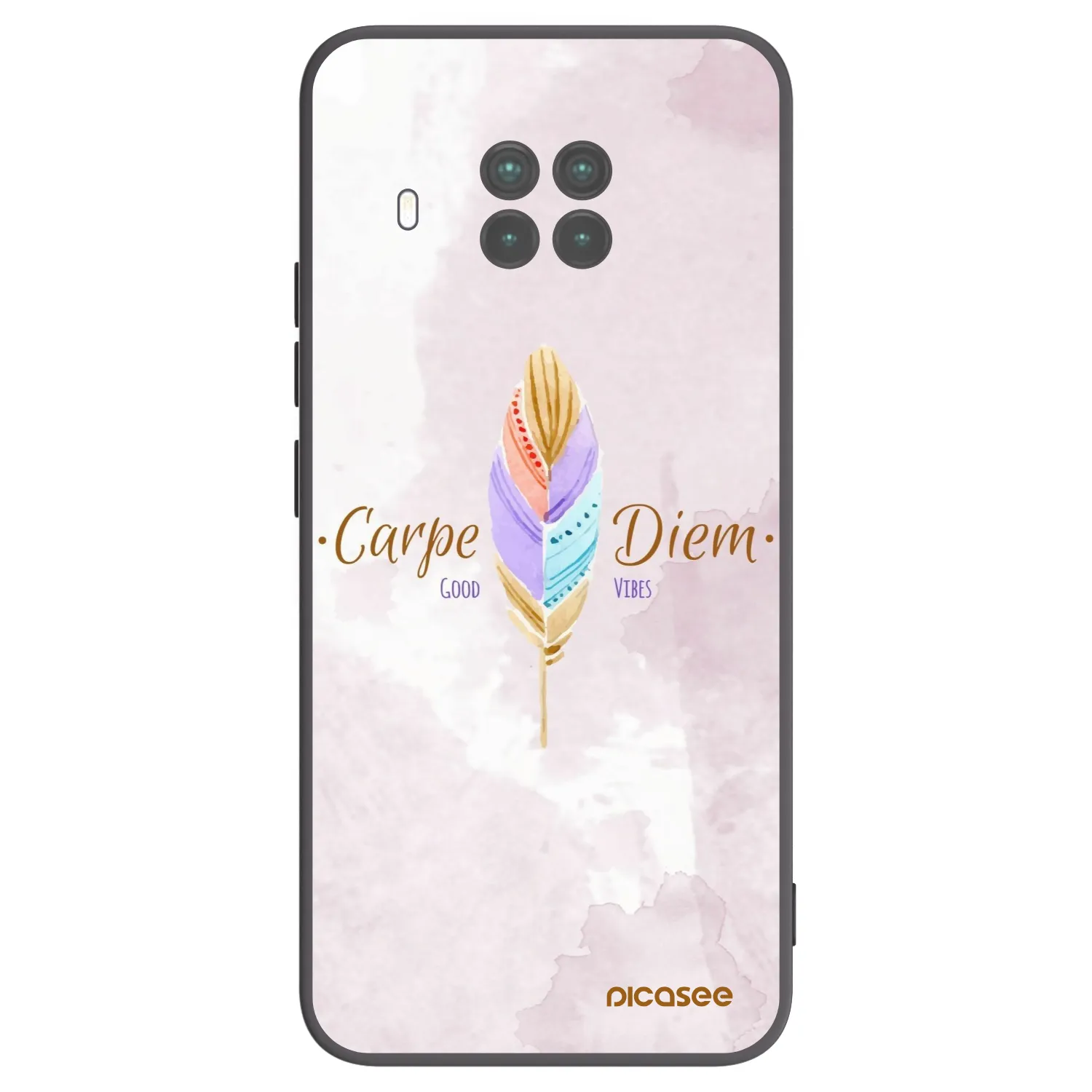Picasee silikonowe czarne etui na Xiaomi Mi 10T Lite - Carpe Diem