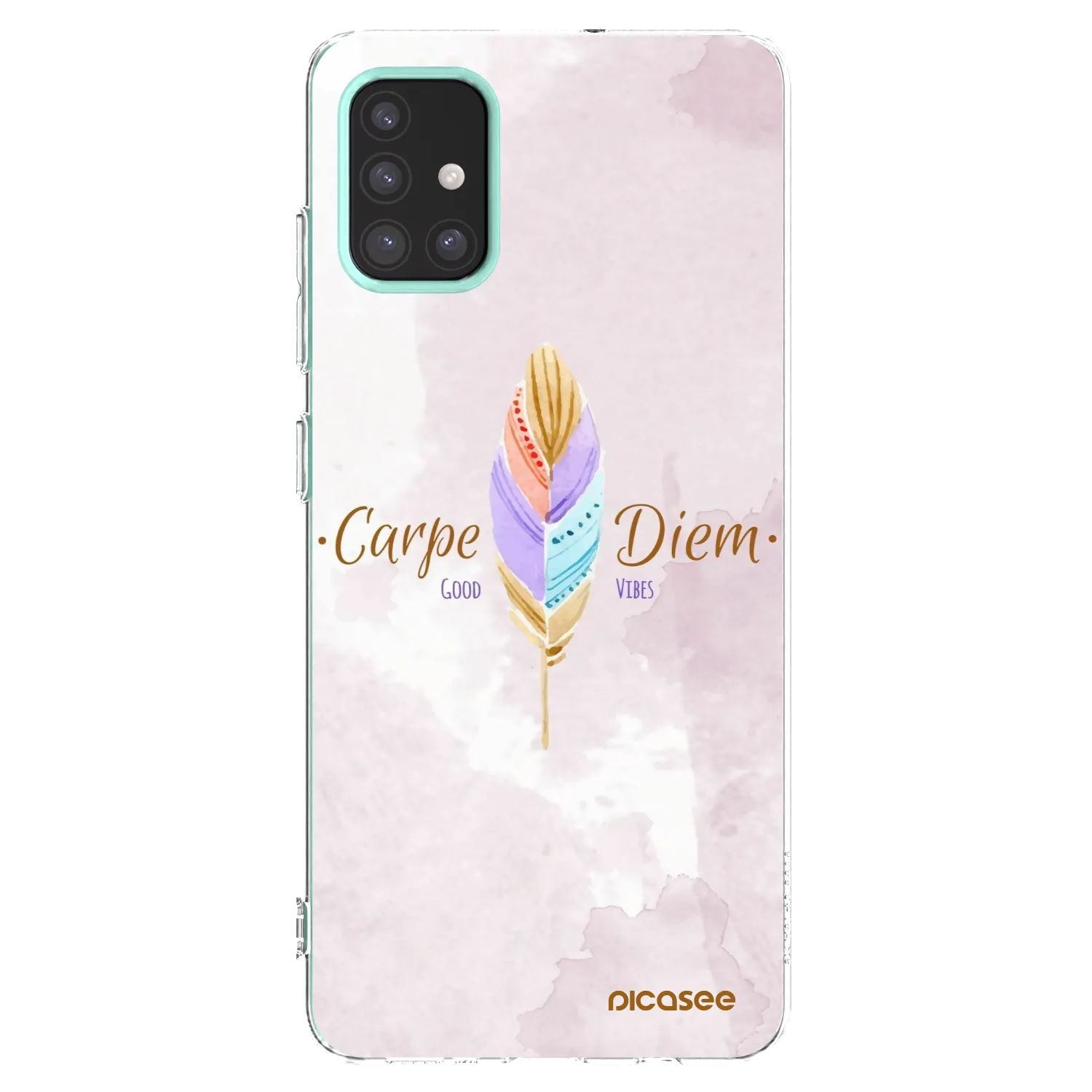 Picasee silikonowe przeźroczyste etui na Samsung Galaxy M31s - Carpe Diem