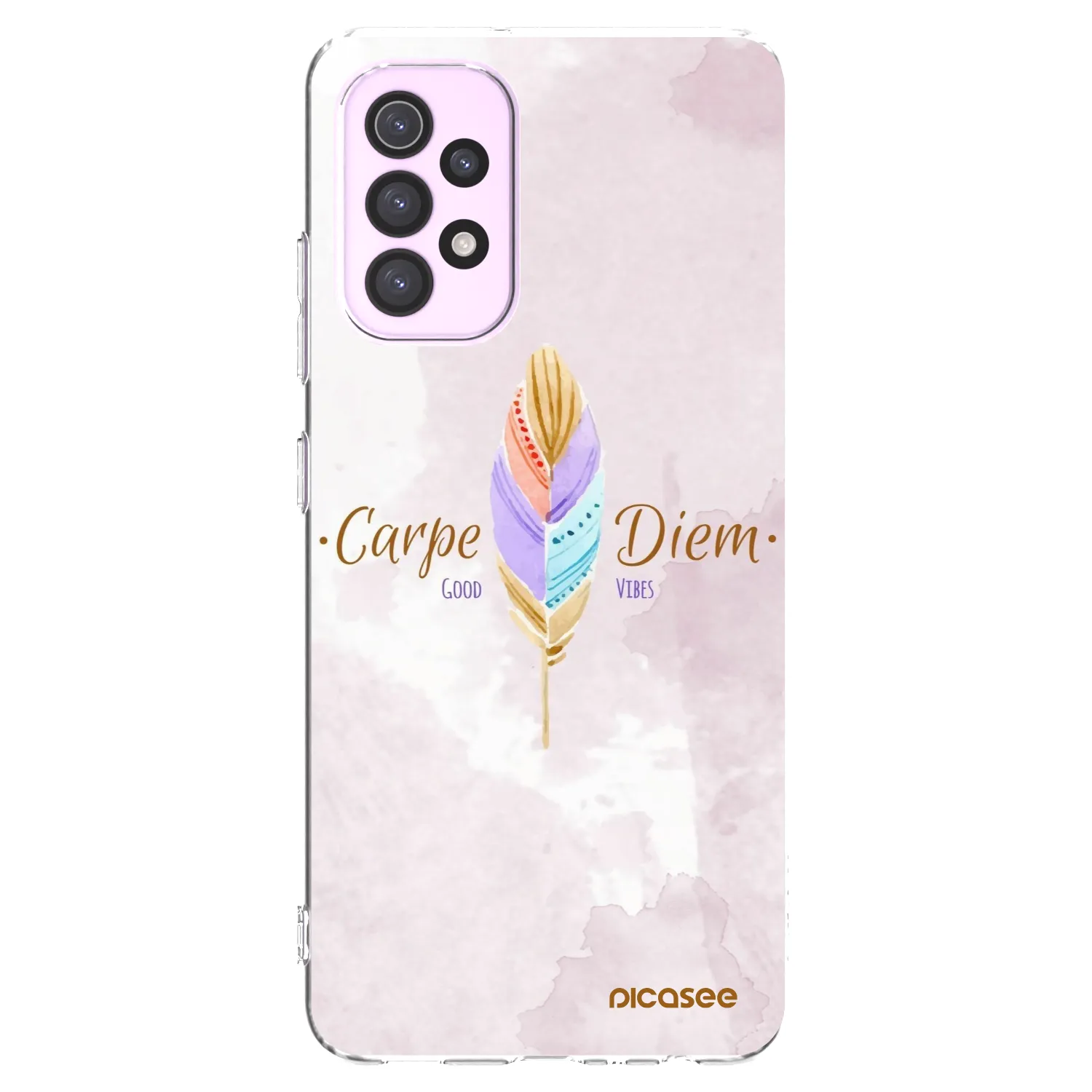 Picasee silikonowe przeźroczyste etui na Samsung Galaxy A32 5G A326B - Carpe Diem