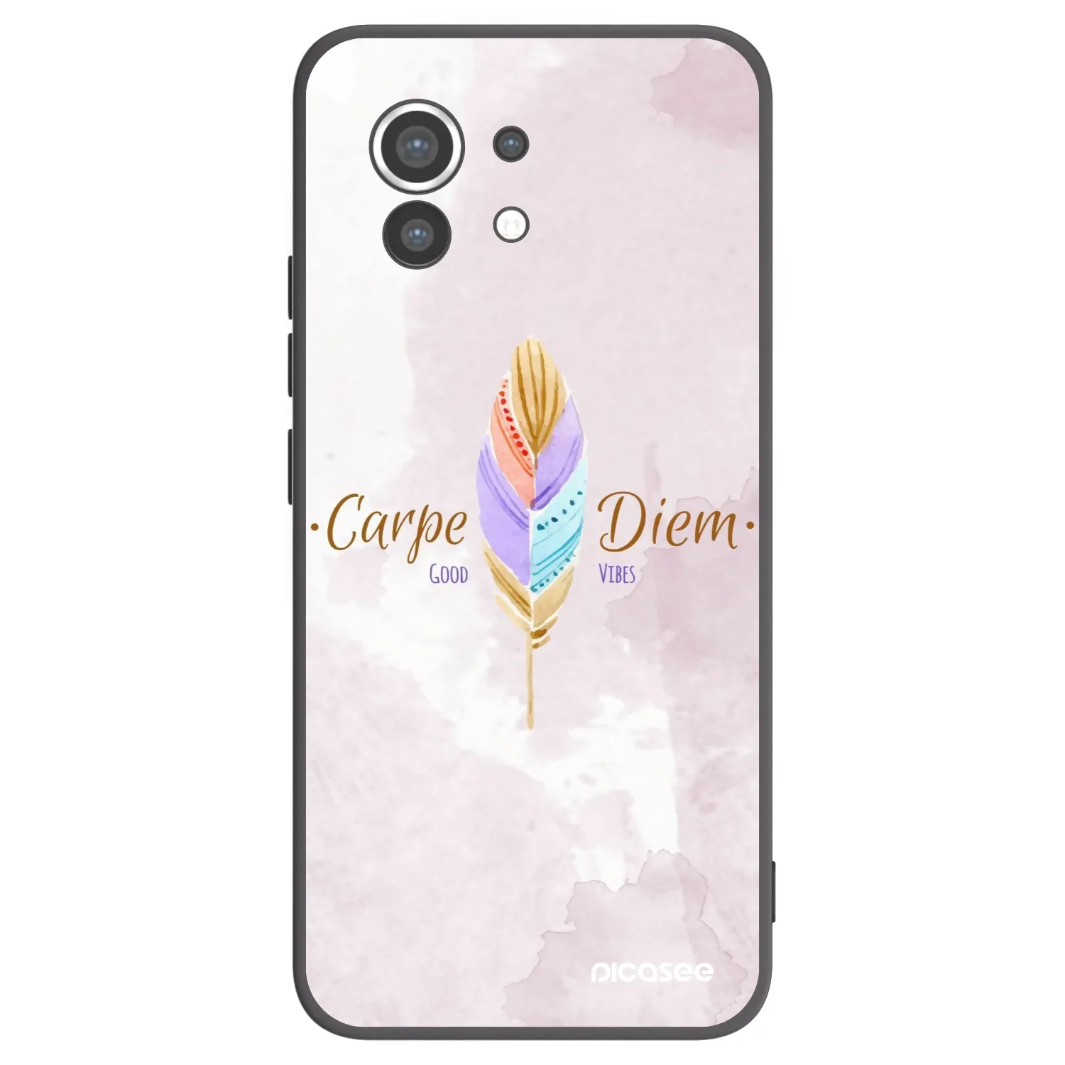 Picasee silikonowe czarne etui na Xiaomi Mi 11 - Carpe Diem