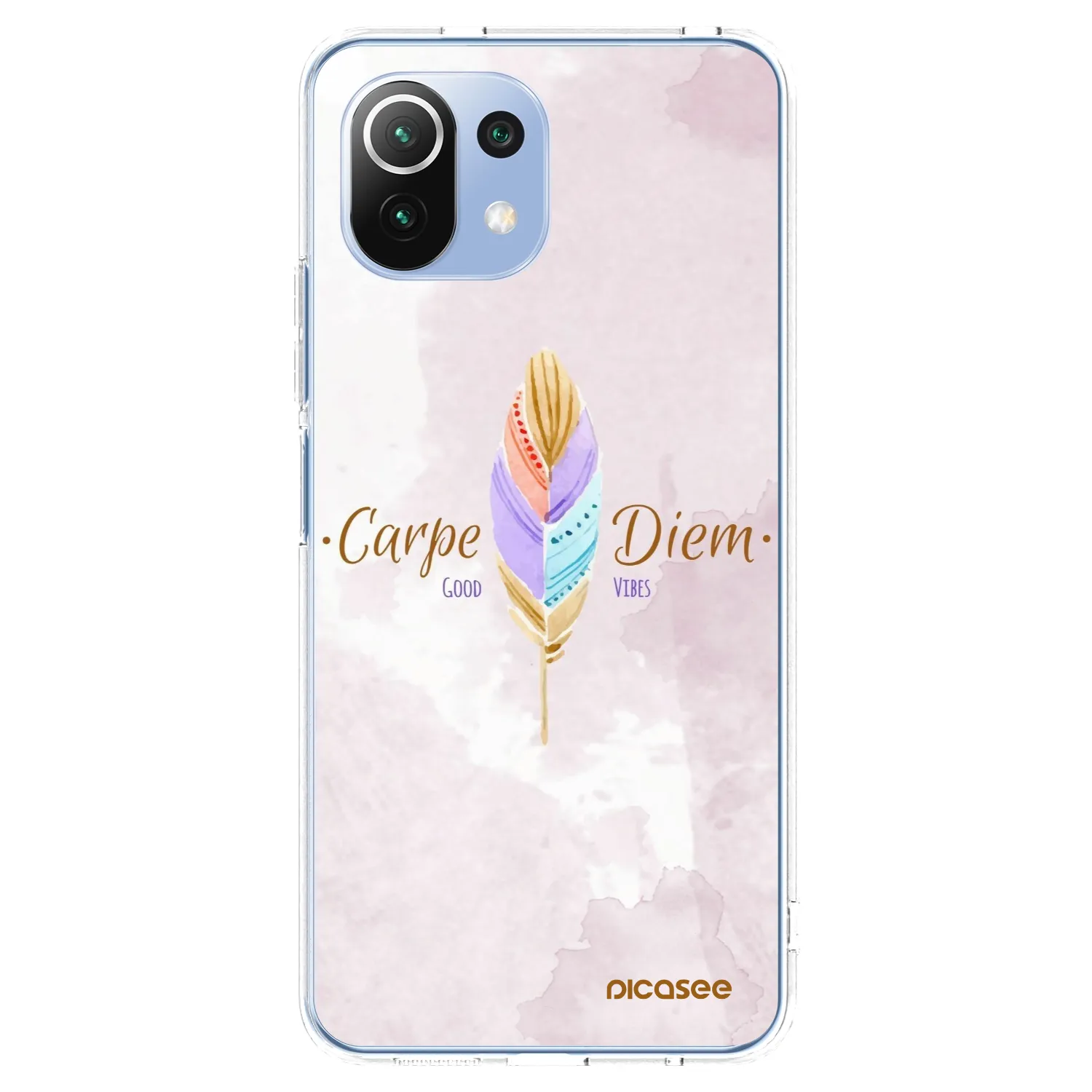 Picasee silikonowe przeźroczyste etui na Xiaomi Mi 11 Lite - Carpe Diem