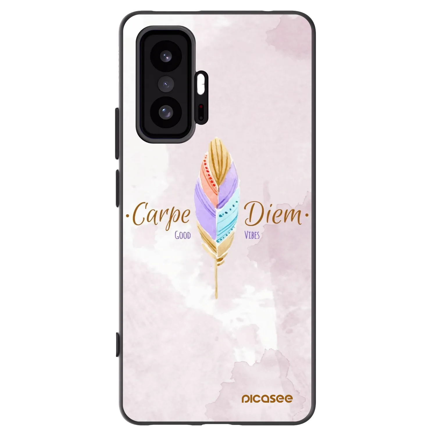 Picasee silikonowe czarne etui na Xiaomi 11T - Carpe Diem