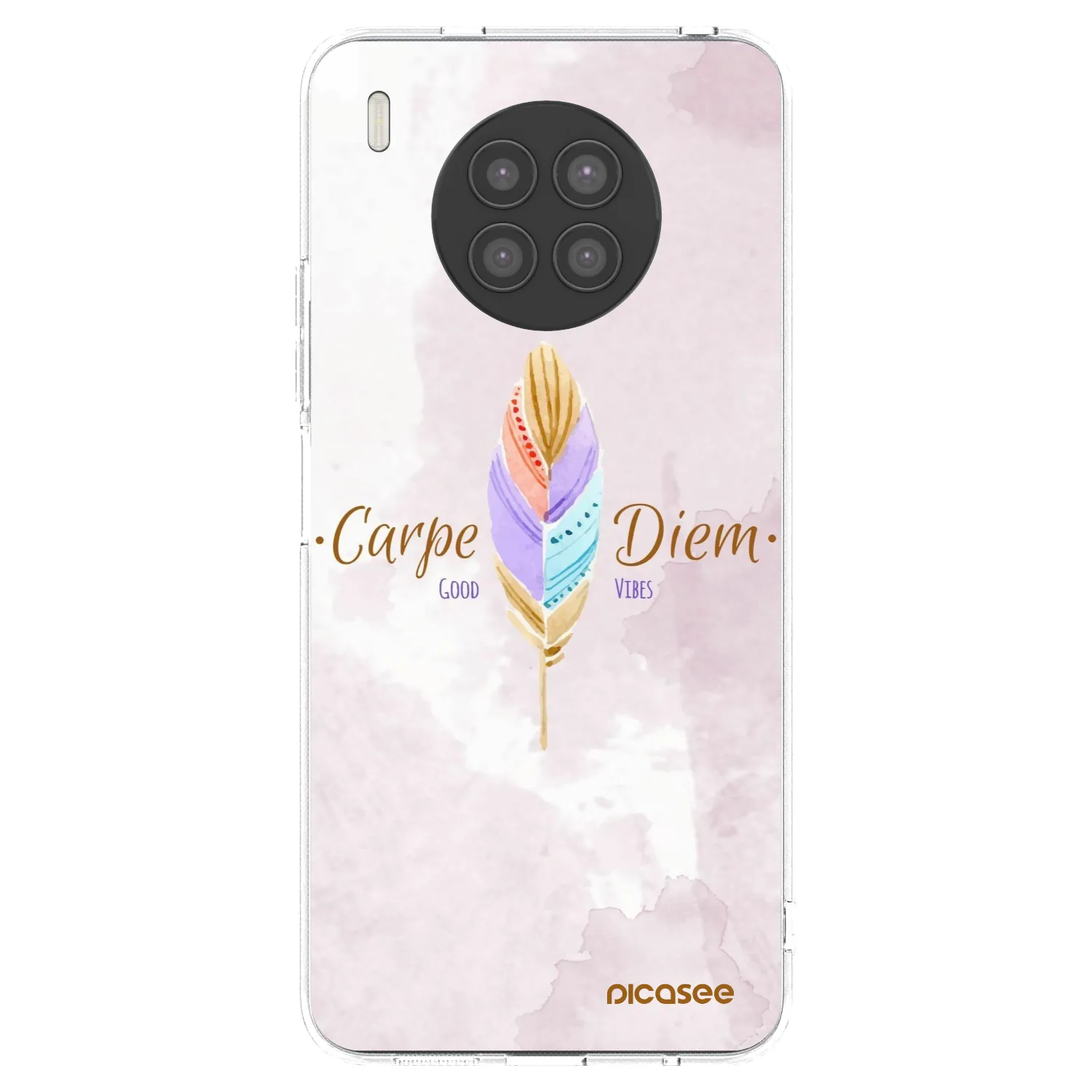 Picasee silikonowe przeźroczyste etui na Huawei Nova 8i - Carpe Diem