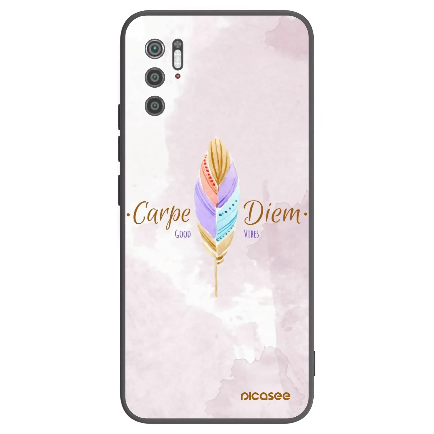Picasee silikonowe czarne etui na Xiaomi Poco M3 Pro 5G - Carpe Diem