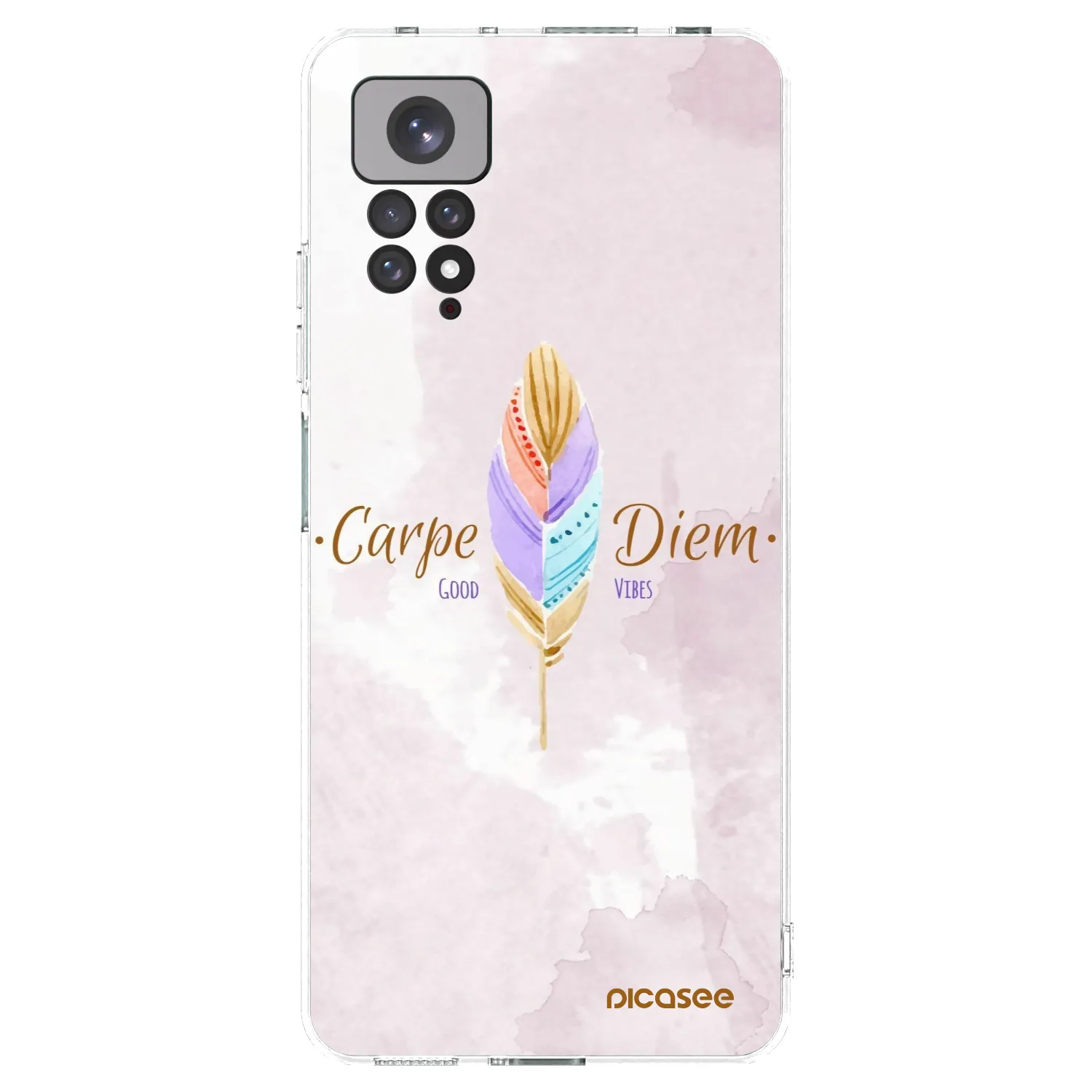 Picasee silikonowe przeźroczyste etui na Xiaomi Redmi Note 11S 4G - Carpe Diem