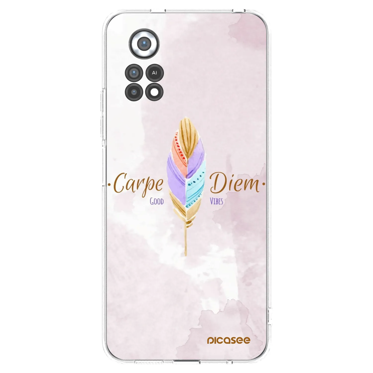 Picasee silikonowe przeźroczyste etui na Xiaomi Poco X4 Pro 5G - Carpe Diem