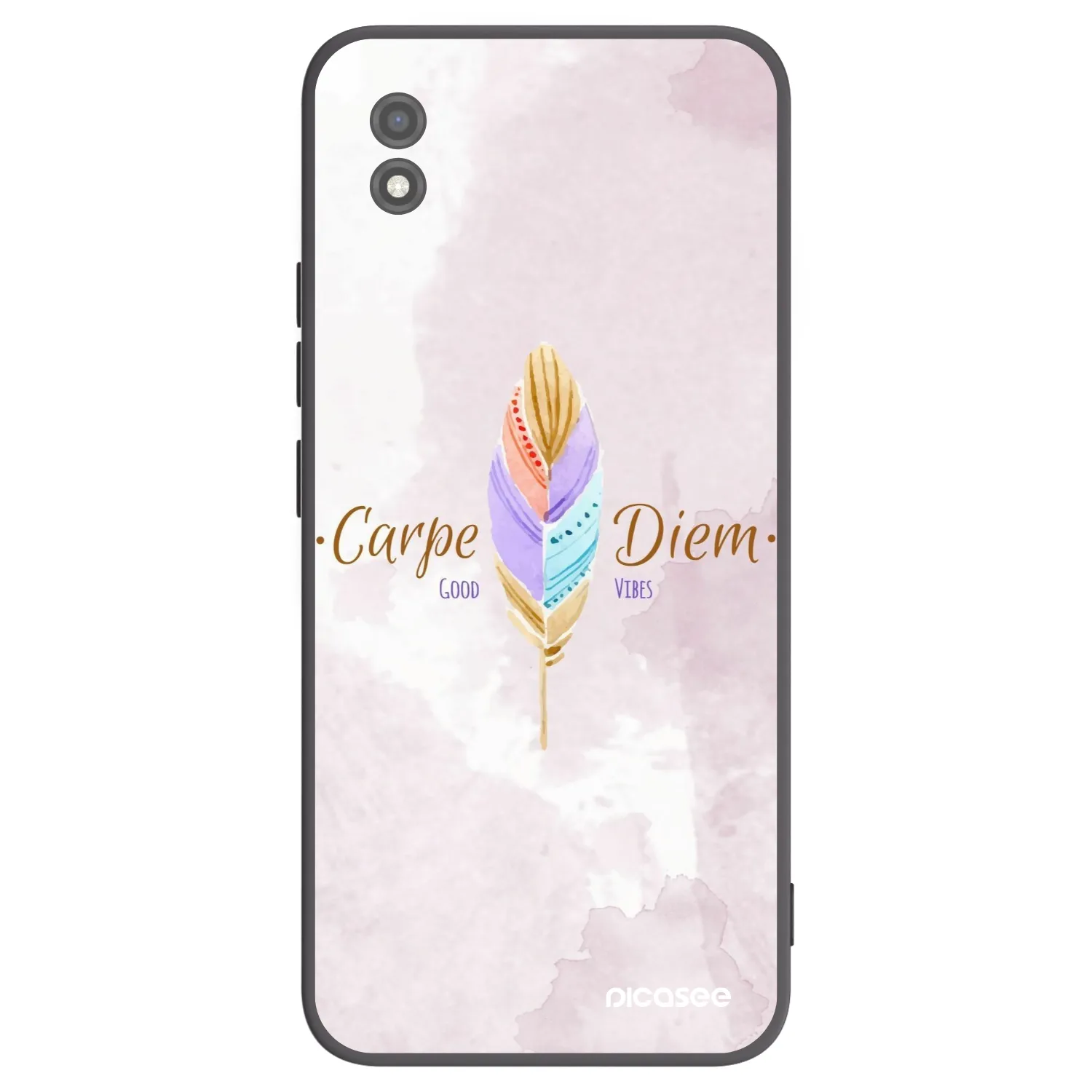 Picasee silikonowe czarne etui na Realme C11 (2021) - Carpe Diem