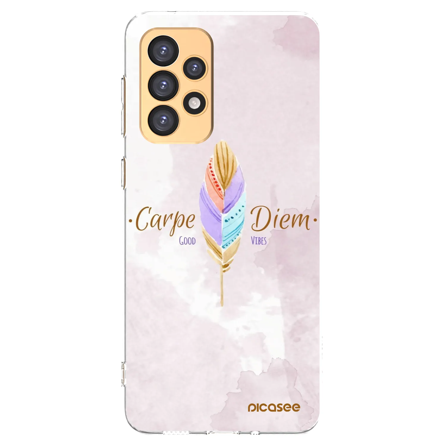 Picasee silikonowe przeźroczyste etui na Samsung Galaxy A33 5G A336 - Carpe Diem