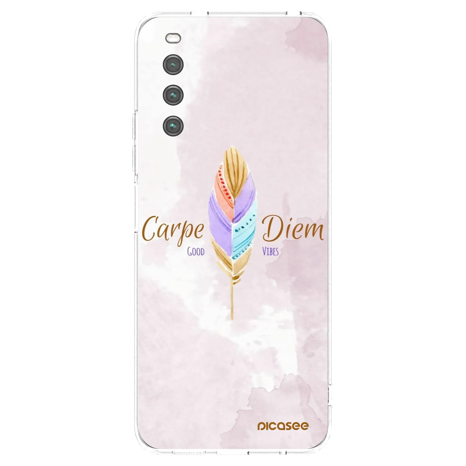 Picasee silikonowe przeźroczyste etui na Sony Xperia 10 IV 5G - Carpe Diem