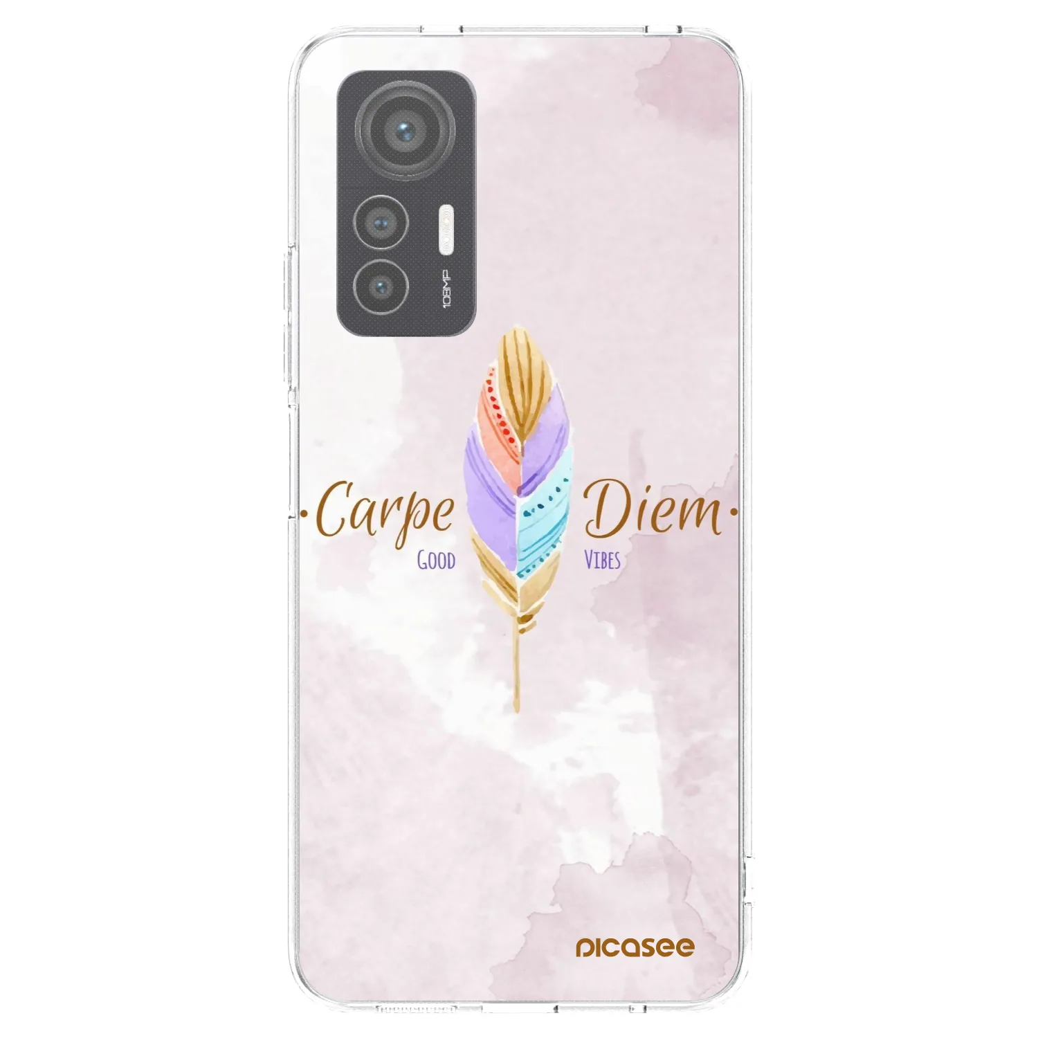 Picasee silikonowe przeźroczyste etui na Xiaomi 12 Lite - Carpe Diem