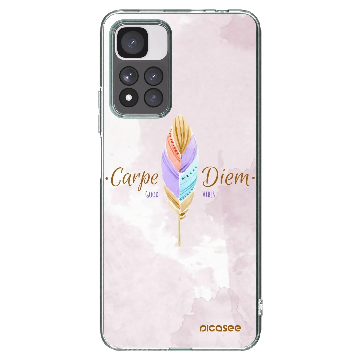 Picasee silikonowe przeźroczyste etui na Xiaomi Redmi Note 11 Pro+ 5G - Carpe Diem